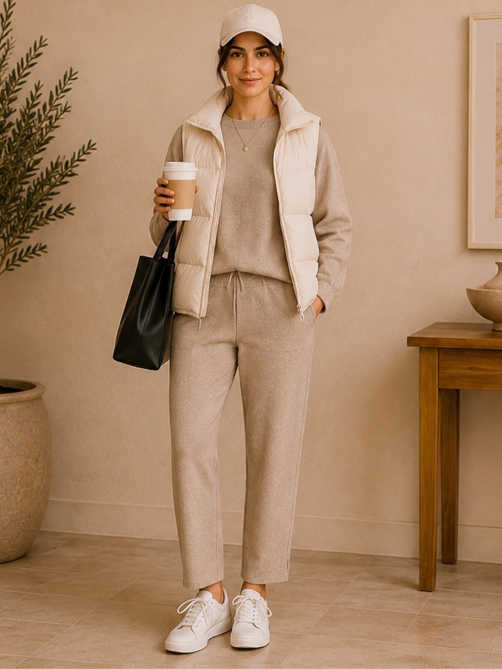 Knit coord lounge set
